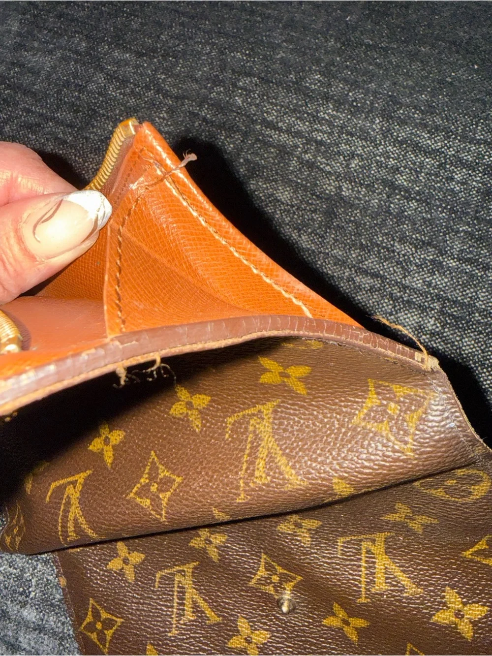 Louis Vuitton Monogram Canvas Brown & Tan Snap Wallet